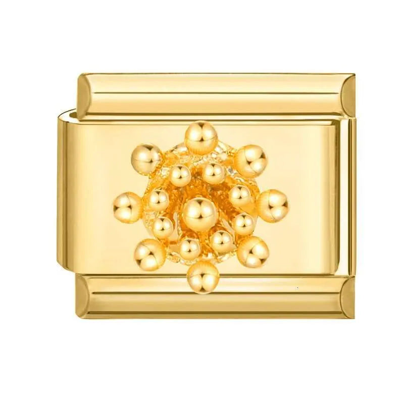 Golden 3D Coral Bubbles
