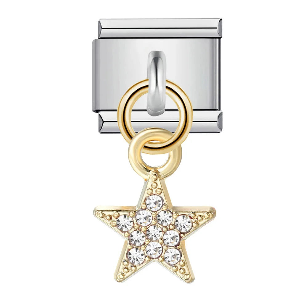 Glittered Gold Star