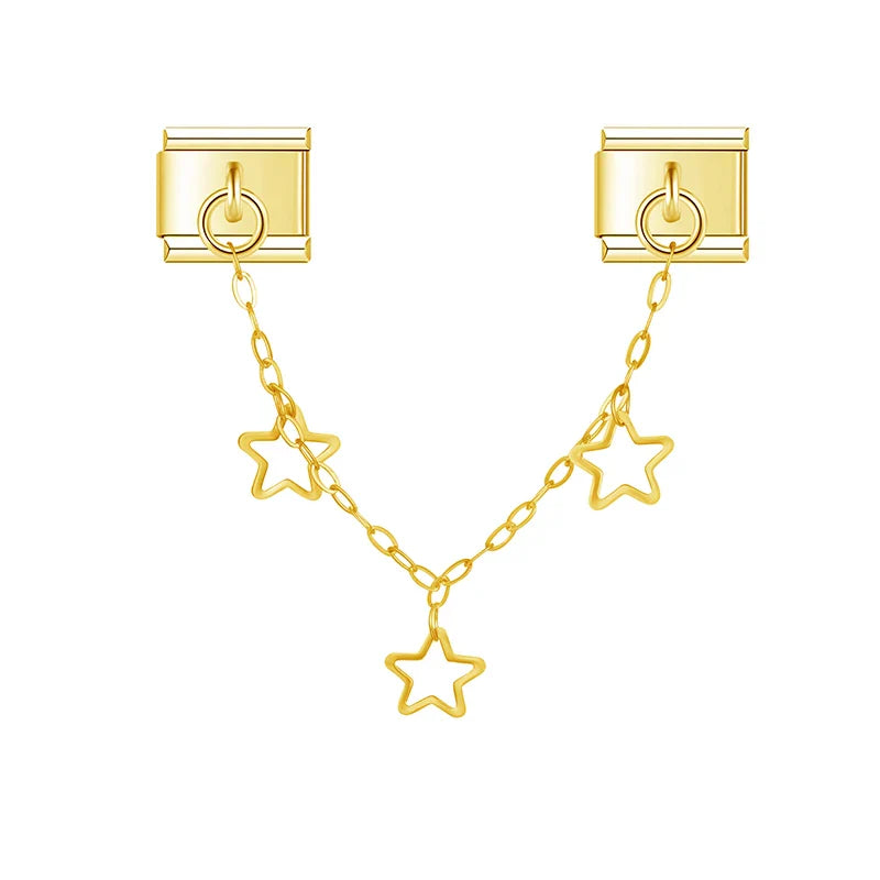 Hanging Stars Chain | Gold