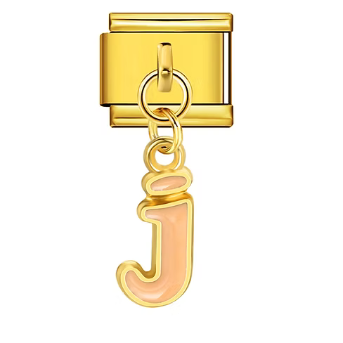Colorful Letter Pendants | Gold