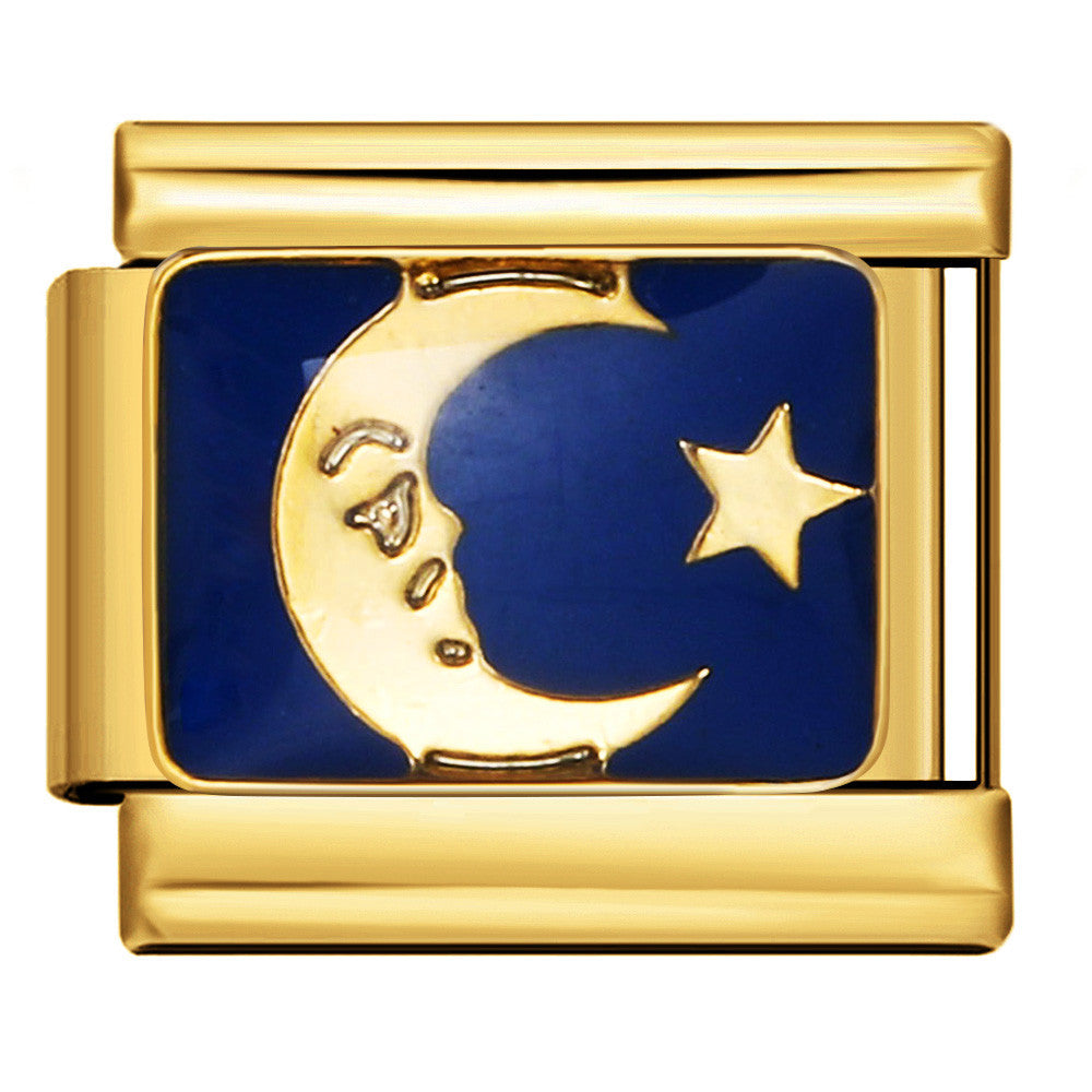 Gold Moon With A Star