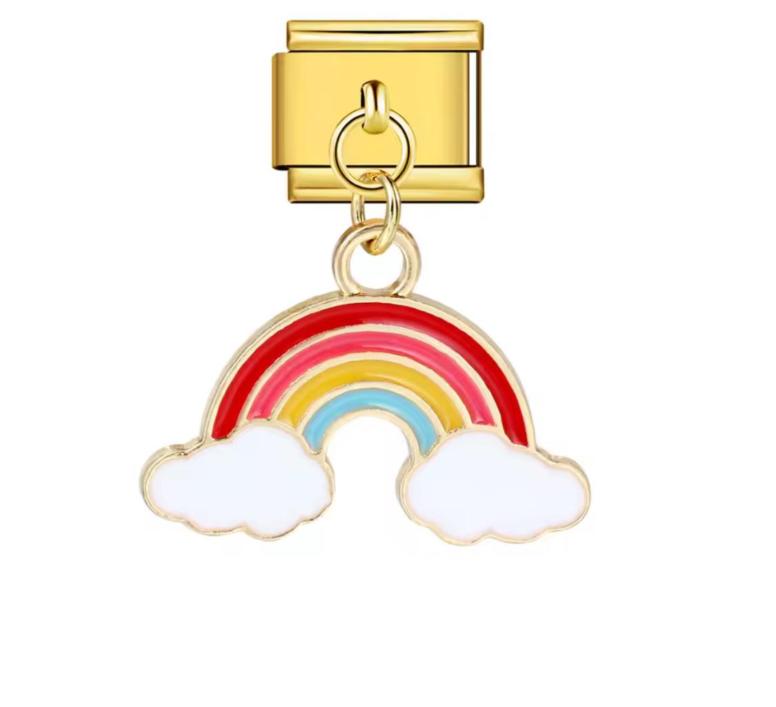 Rainbow Pendant | Gold