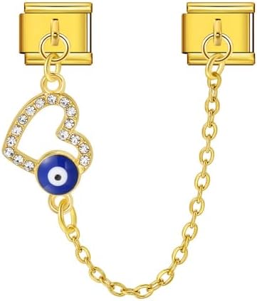 Evil Eye Heart Chain