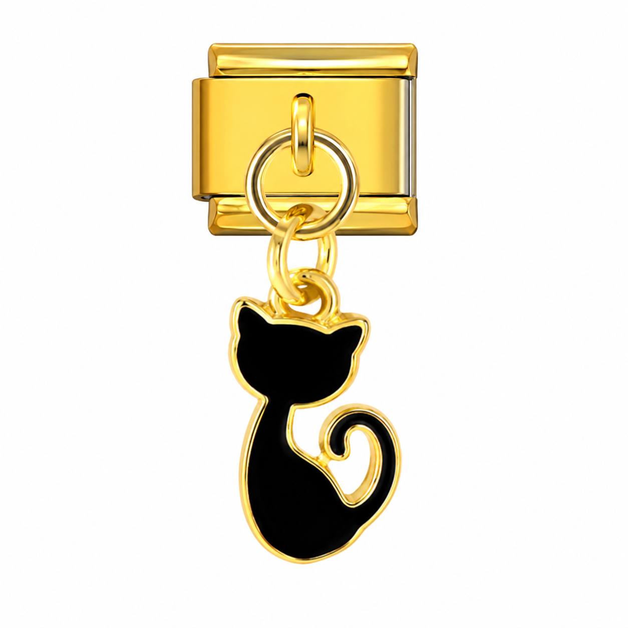 Gold Silhouette Cat