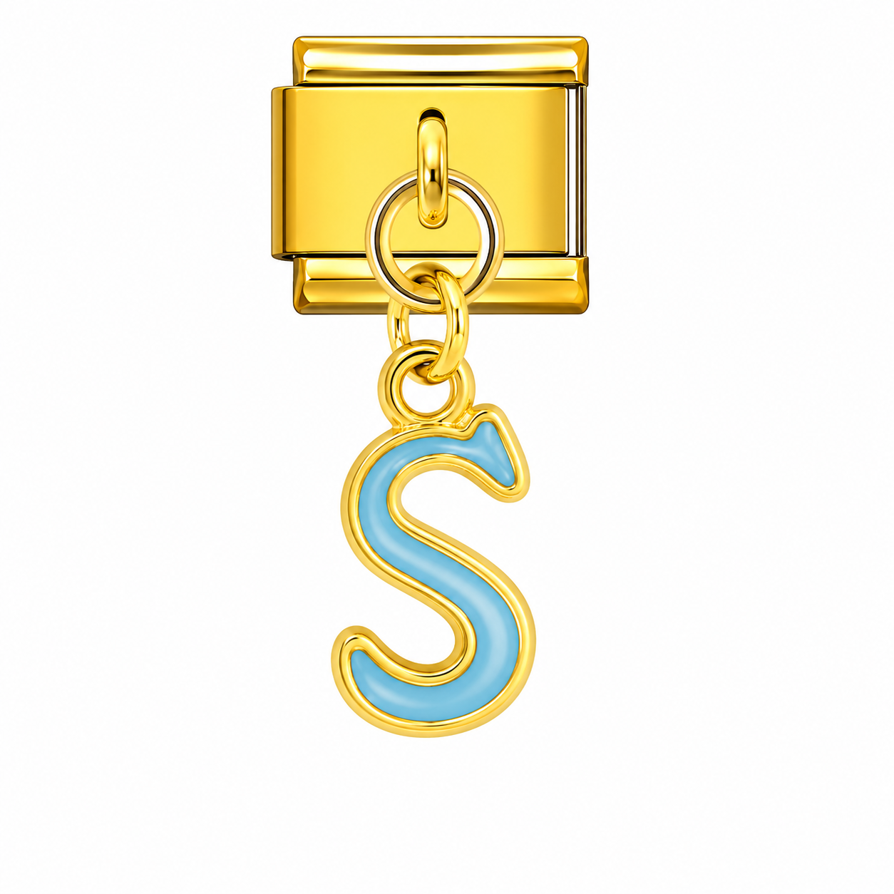 Colorful Letter Pendants | Gold