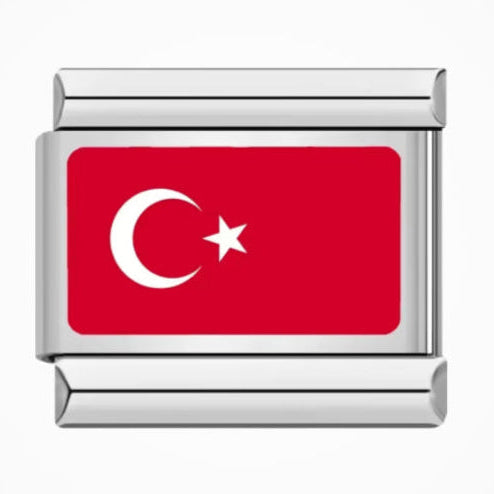 Turkey Flag | Silver