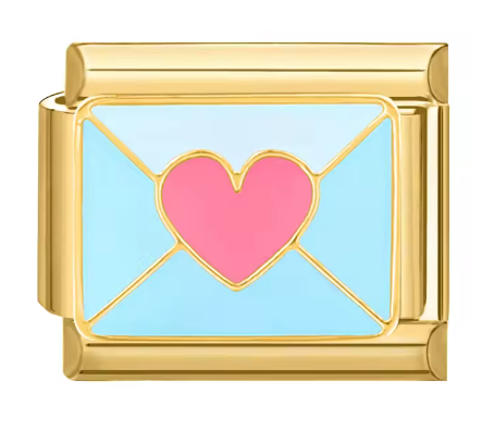 Heart Envelope On Gold