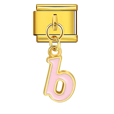 Colorful Letter Pendants | Gold