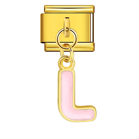Colorful Letter Pendants | Gold