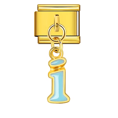 Colorful Letter Pendants | Gold
