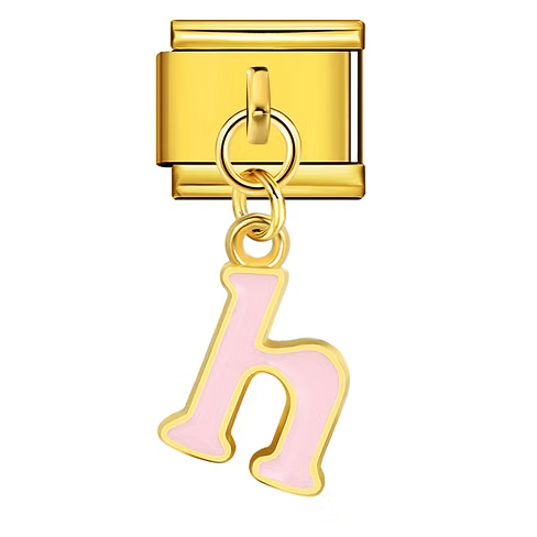 Colorful Letter Pendants | Gold