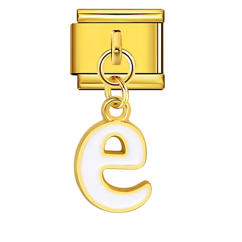 Colorful Letter Pendants | Gold