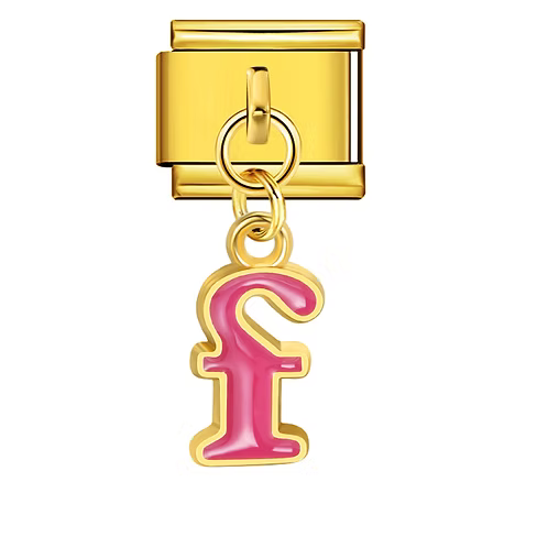 Colorful Letter Pendants | Gold