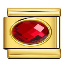 Golden Red Rhinestone