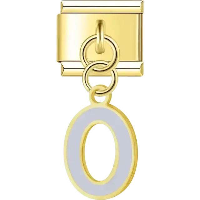 Colorful Letter Pendants | Gold